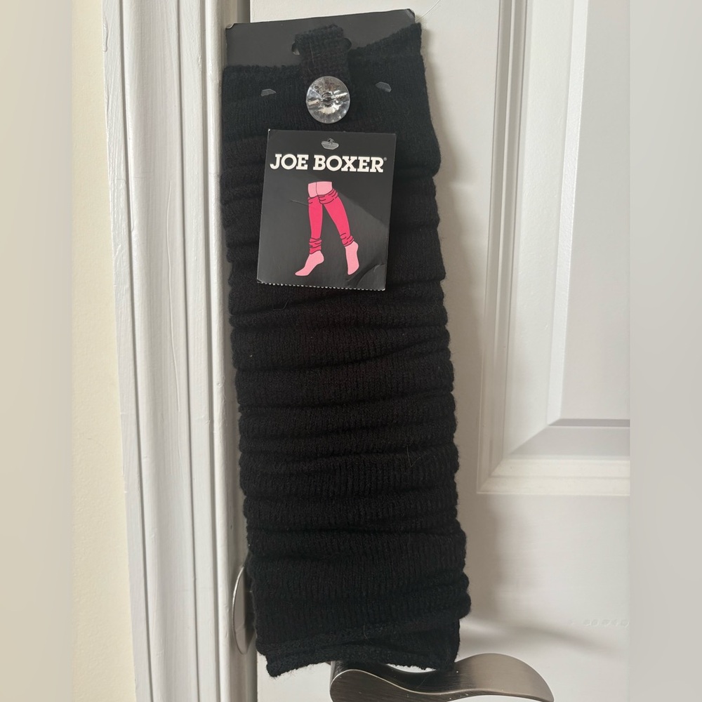 Joe Boxer Black Knit Leg Warmers